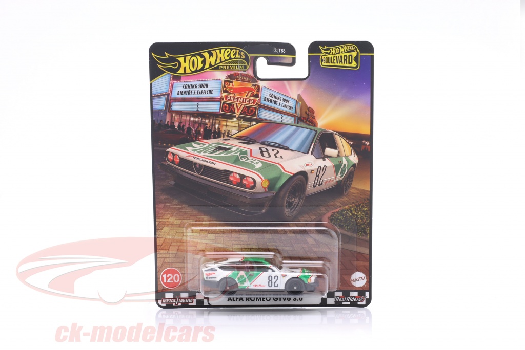 HotWheels 1:64 Alfa Romeo GTV6 rouge HRV80 modèle voiture HRV80