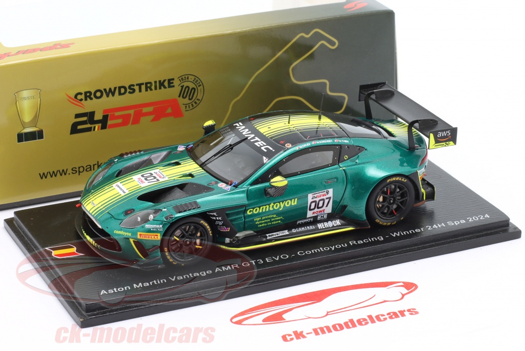 Miniature Spark Aston Martin Vantage AMR GT3 N°188 - Spa 2021 - 1/43 - SB466