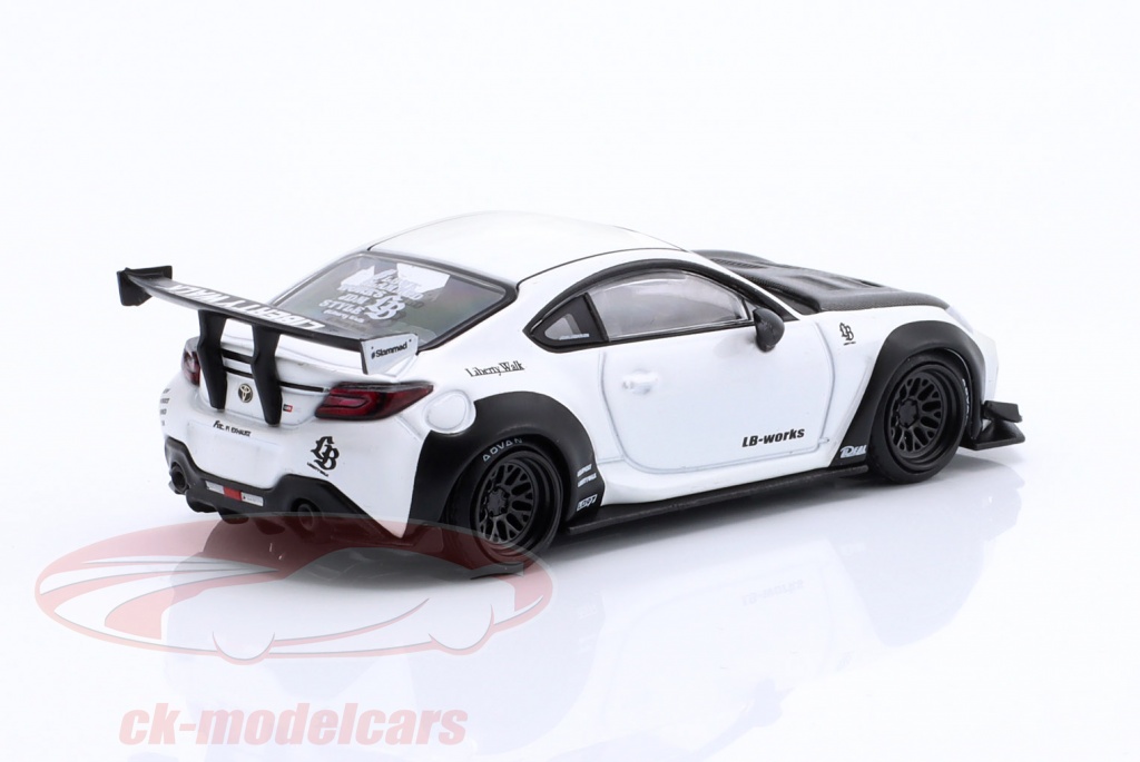 Mini GT 1:64 Toyota GR86 LB Nation - Bianco E Nero - Modello Statico