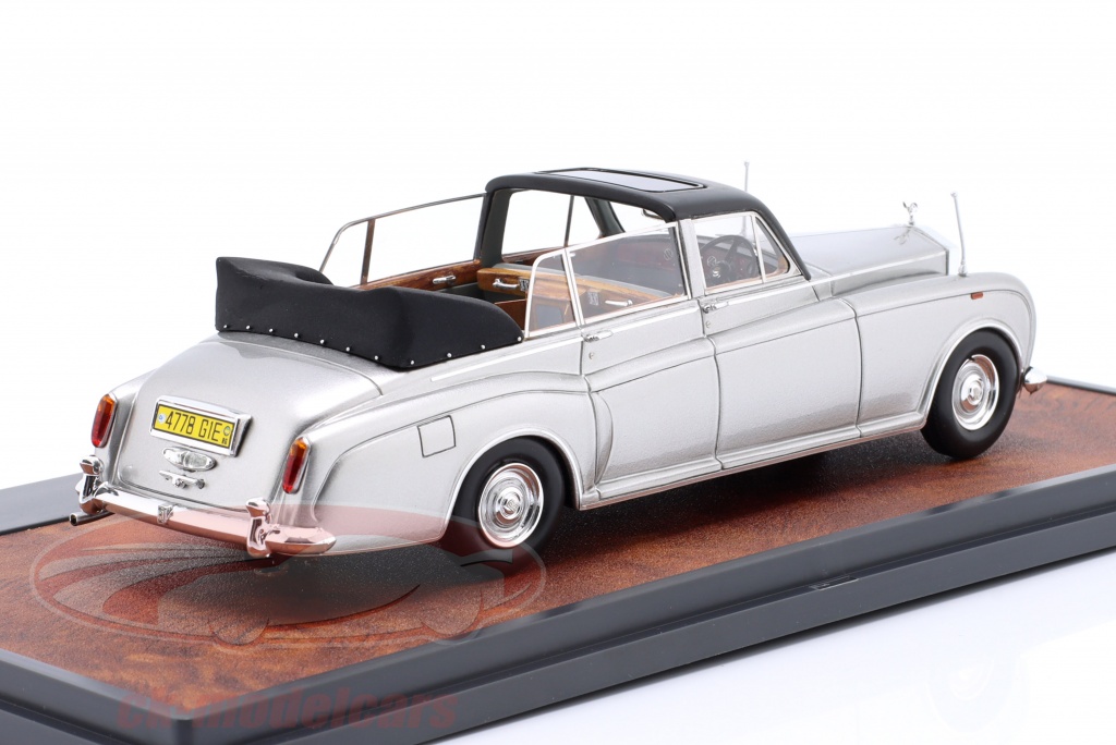 Matrix 1:43 Rolls Royce Phantom VI Landaulette President of Gabon 1972 argent MX41705-163 modèle