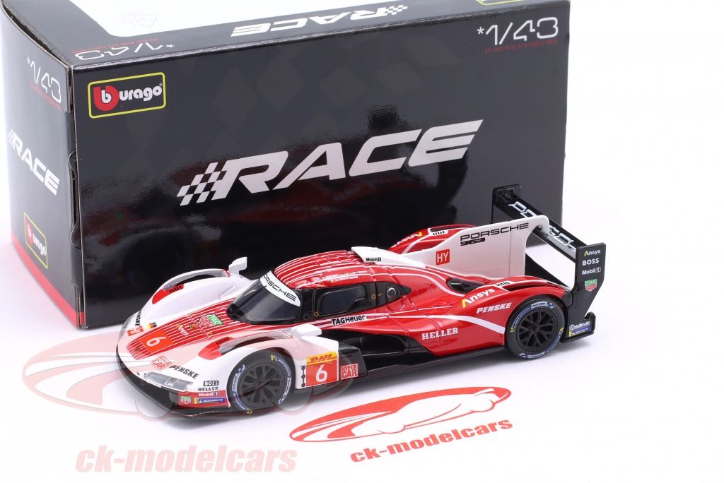 Modèle Réduit Burago 1/43 Porsche WEC 2023 #6 - Estre/Lotterer/Vanthoor, Neuf