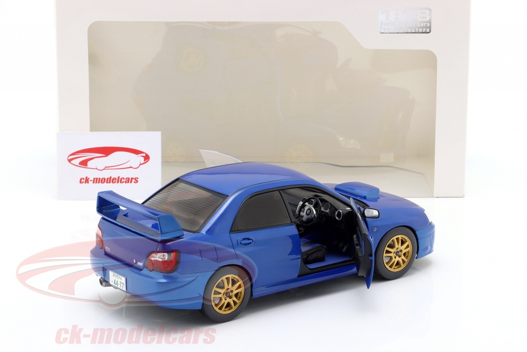 Marketplace : Subaru Impreza WRX STI Sonic Blue 2003 - Solido - 1:18