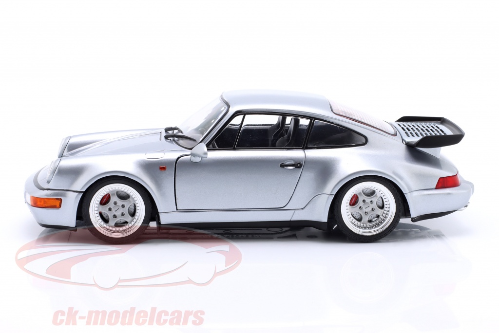 Miniatuur PORSCHE 911 (964) TURBO 3.6 1990 ZWART 1/18