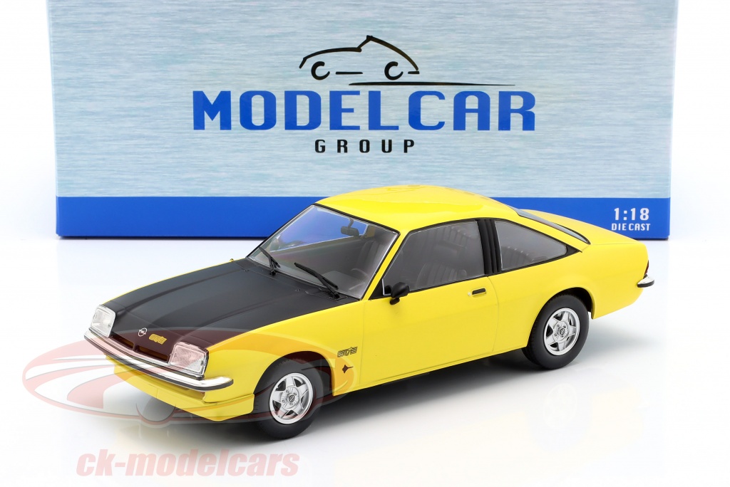 ModelCarGroup 1:18 Opel Manta B GT /E Year 1975 yellow / black MCG18236 ...