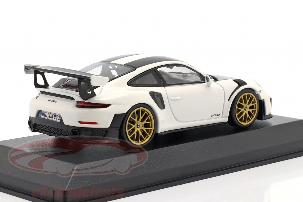 Miniature Porsche 991 GT2 RS Weissach Package 2018 – Minichamps 1/18, Couleur Jaune, Collection