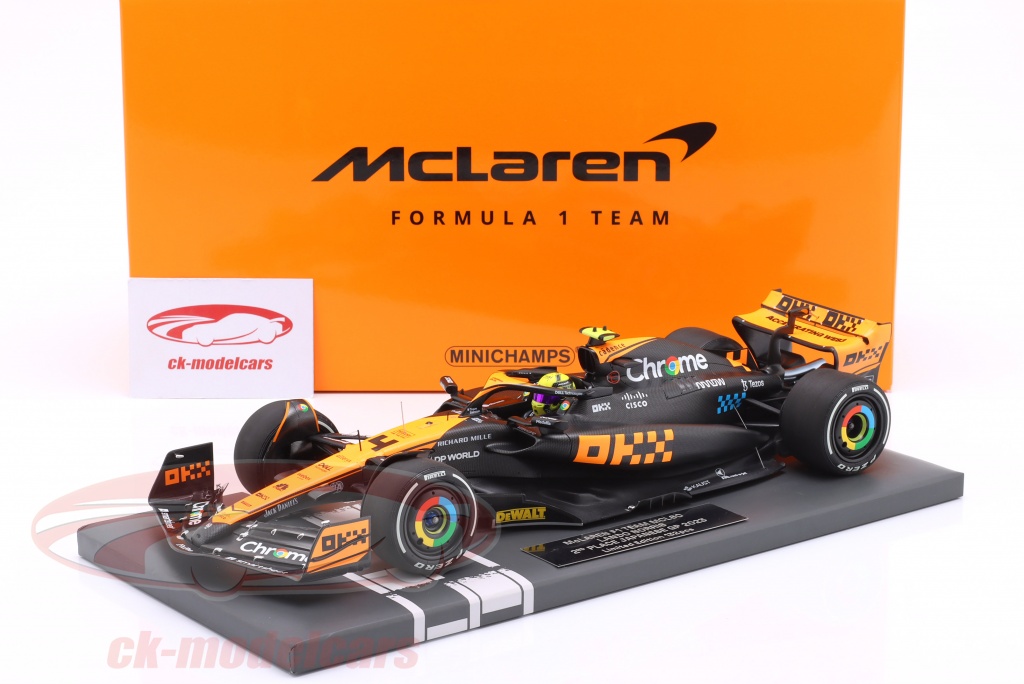 Miniature F1 MINICHAMPS 1/18 - McLaren MCL60 Lando Norris GP Japon 2023 - Résine