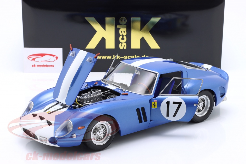 KK Scale KKDC120125 - Ferrar. 250 GTO #19 2nd Place 24H Le Mans 1962 - echelle 1/12 - modèle de Voiture
