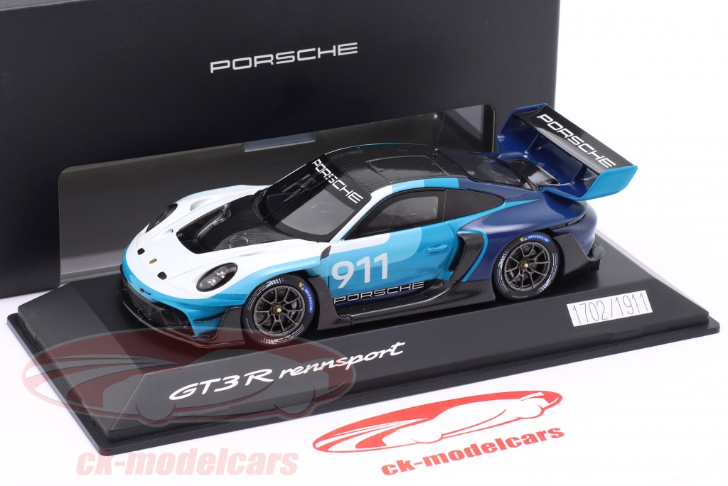 Porsche 911 GT3 R Rennsport - Spark 1/43 - Bleu - édition Limitée 2024