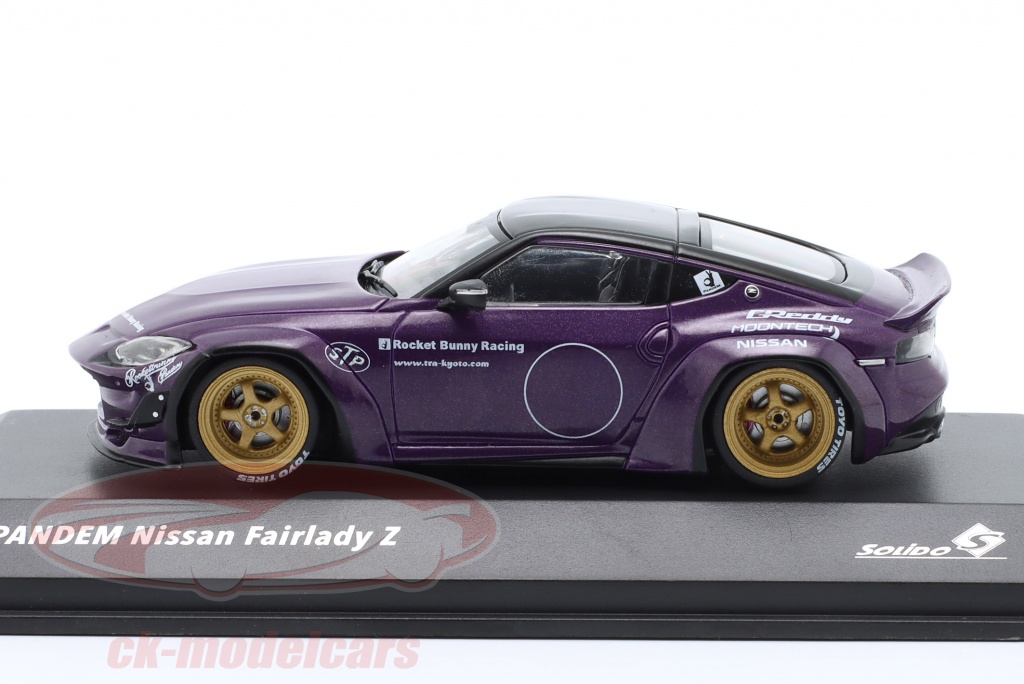 Modèle Réduit Solido 1/43 Nissan Fairlady Z Pandem Rocket Bunny 2022 - Rouge, Métal Et Plastique