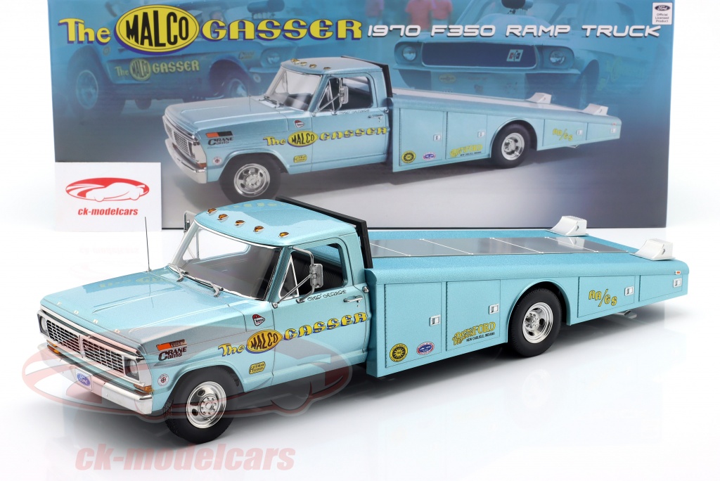 Modellino Autocarro FORD F-350 Rampa “Malco Gasser” – Scala 1:18 – ACME Diecast – Limited Edition