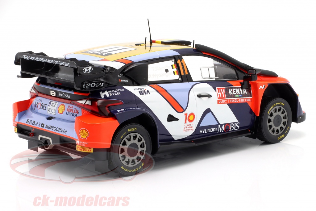 Ixo 1:18 Hyundai I20 N Rally1 Hybrid #11 5ème Safari Rallye 2022 Neuville Wydaeghe 18rmc20822