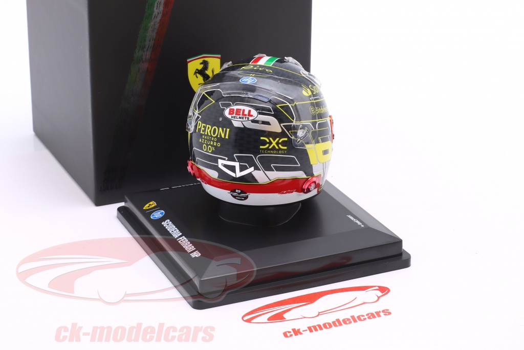 Casque Looksmart Charles Leclerc Scuderia Ferrari Gp F1 Miami 2024 Echelle 1 5 à Prix
