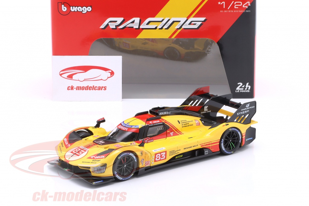 Bburago 1:18 Ferrari 499P #83 Edizione Limitata - Qatar 2024 (Kubica/Shwartzman/Ye)