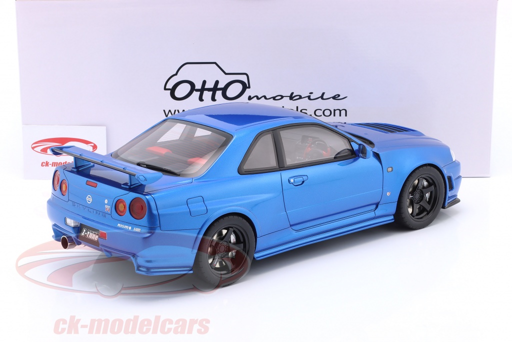 SCHUCO SH452033700 NISMO R34 GT-R Z-TUNE BLUE 1:64 Modellino