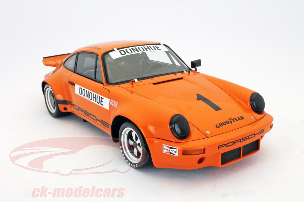 Voiture Miniature Solido Porsche 911 RS 3.0 IROC Daytona Donohue 1974, échelle 1:18, Neuve En Boîte - Orange