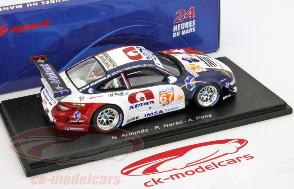 Porsche 997 RSR Spark Model 1:18 18S074 - Modellini Le Mans Diecast