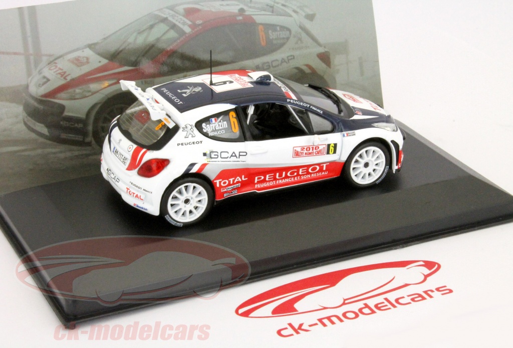 Miniature Peugeot 207 S2000 N°6 Rallye Monte-Carlo 2010 - Altaya 1/43 - Neuve
