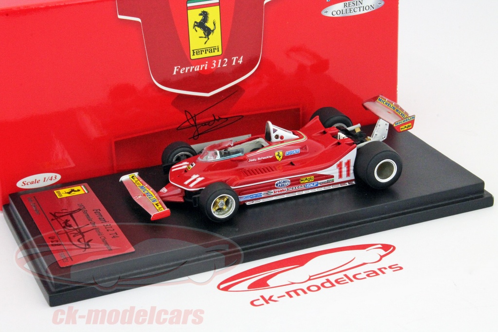 Miniature Ferrari T4 #11 Jody Scheckter 1/43 Yaxon Art 104 - Métal, Jamais Jouée, Occasion