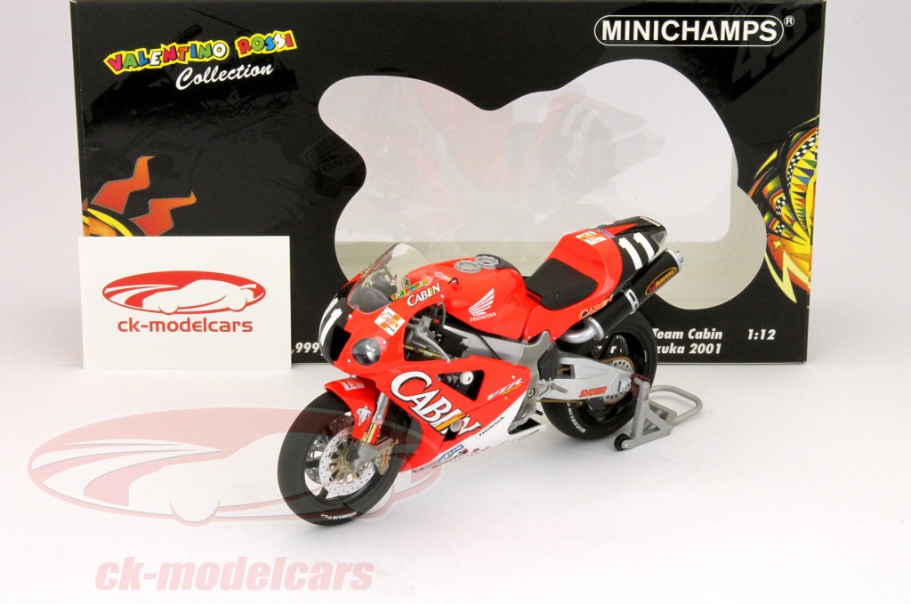 Moto Miniature 1/18 Valentino Rossi - Honda VTR 1000 SP2 2001 - Altaya - Neuf
