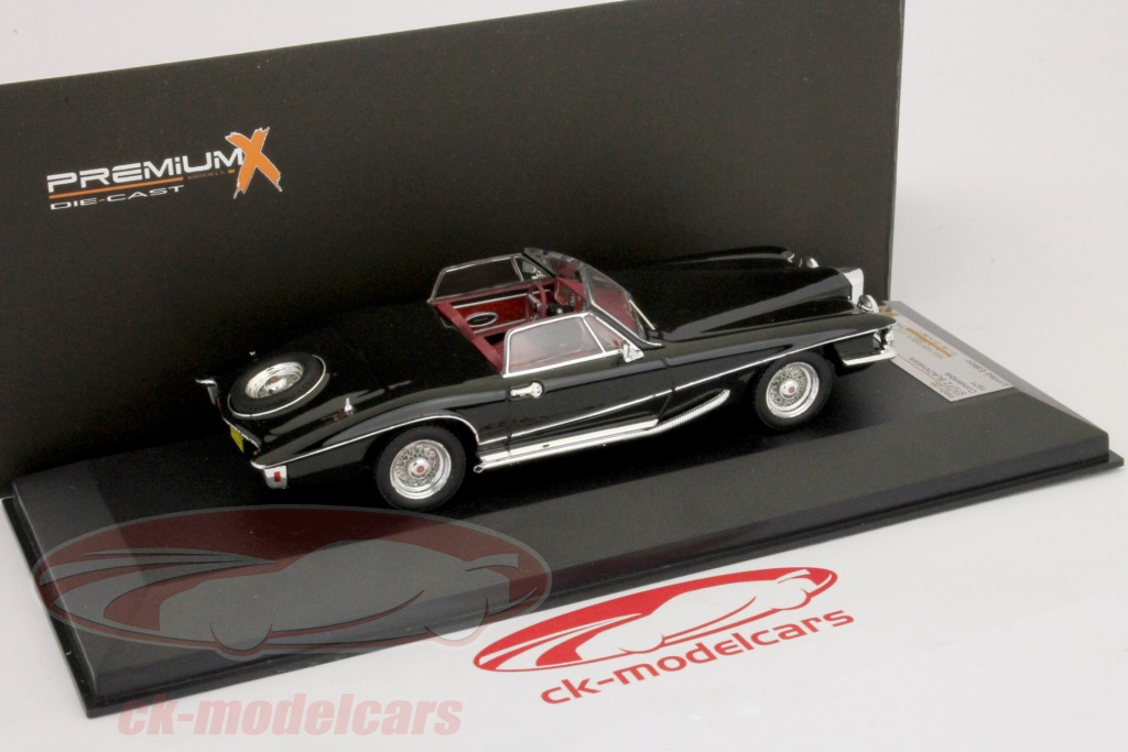 Miniature Premium X 1/43 – Stutz Blackhawk Cabriolet Noir 1971, état Neuf Avec Boîte