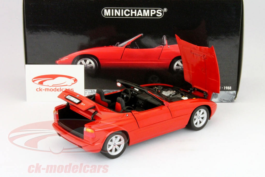 Miniature Minichamps 1/18 - BMW Z1 Cabriolet 1988, Neuve