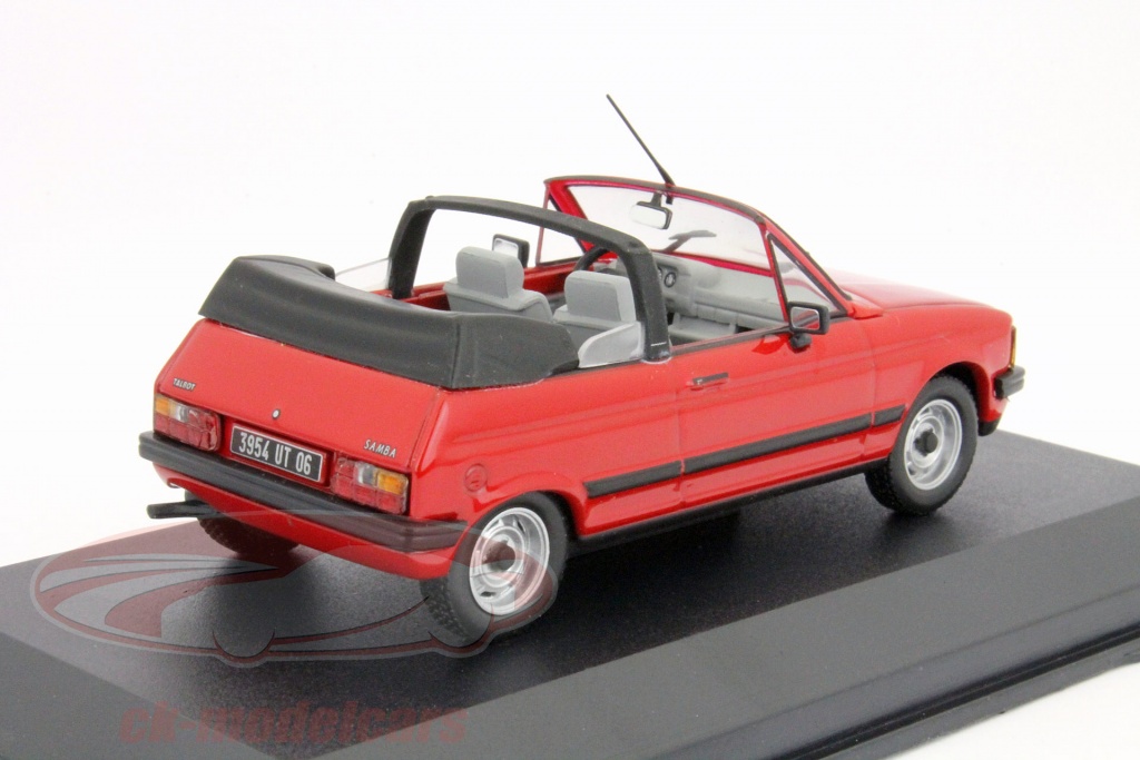 Modèle Réduit Talbot Samba Cabriolet 1983 Rouge, échelle 1:43 Altaya - Occasion, Collection Voiture Miniature