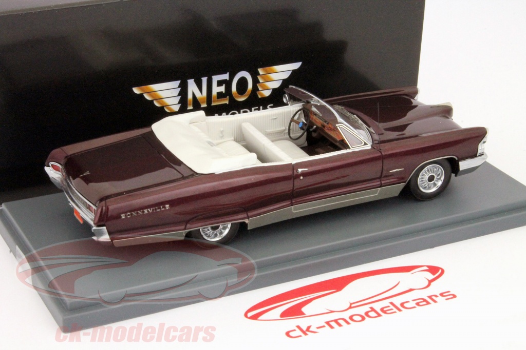 Voiture Miniature 1/43 Pontiac Bonneville Convertible 1959 - Diecast GFCC - Modèle Collection