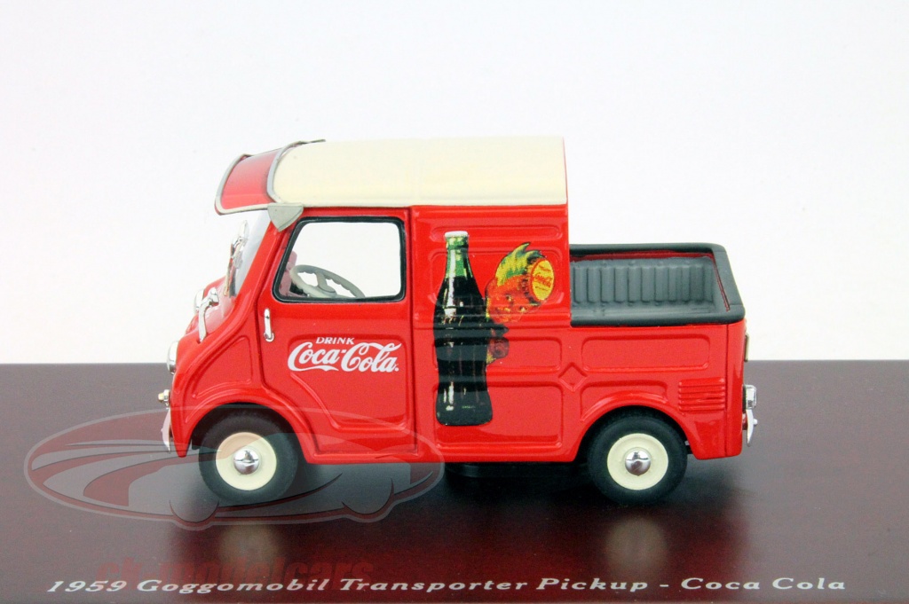 Miniature Goggomobil Transporter Pickup Coca-Cola 1959 - TrueScale 1/43 - TSM09434