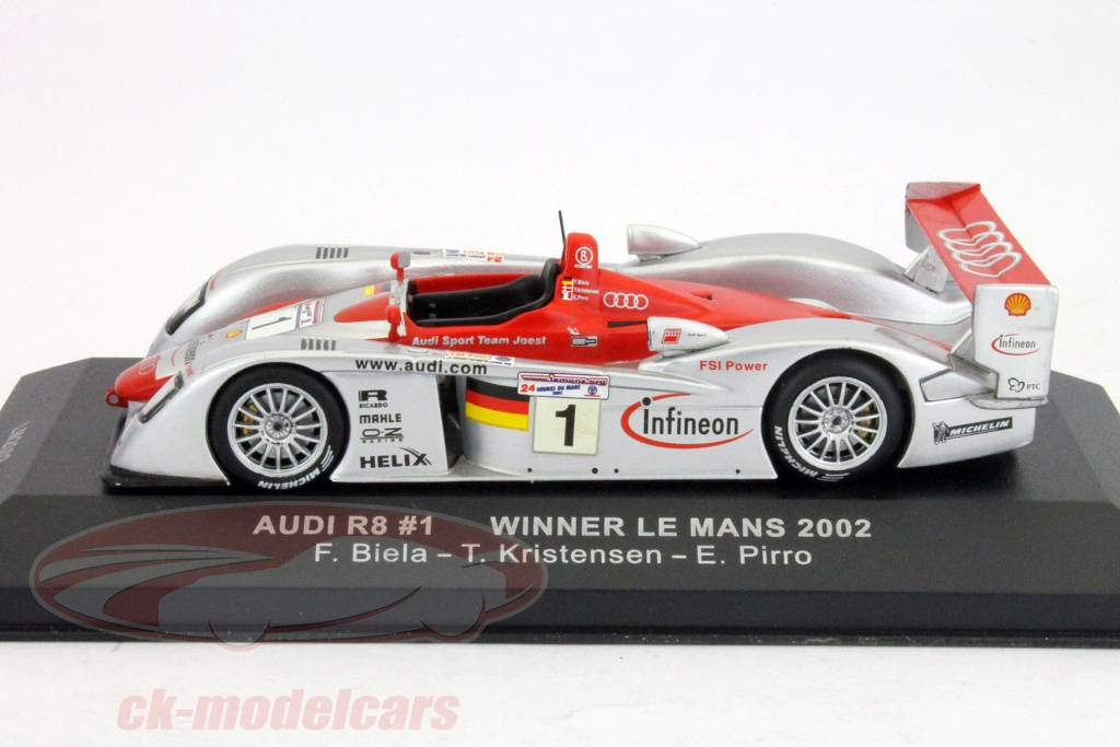 Miniatura Audi R8 #8 24h Le Mans 2000 F.biela-t.kristen | Parcelamento