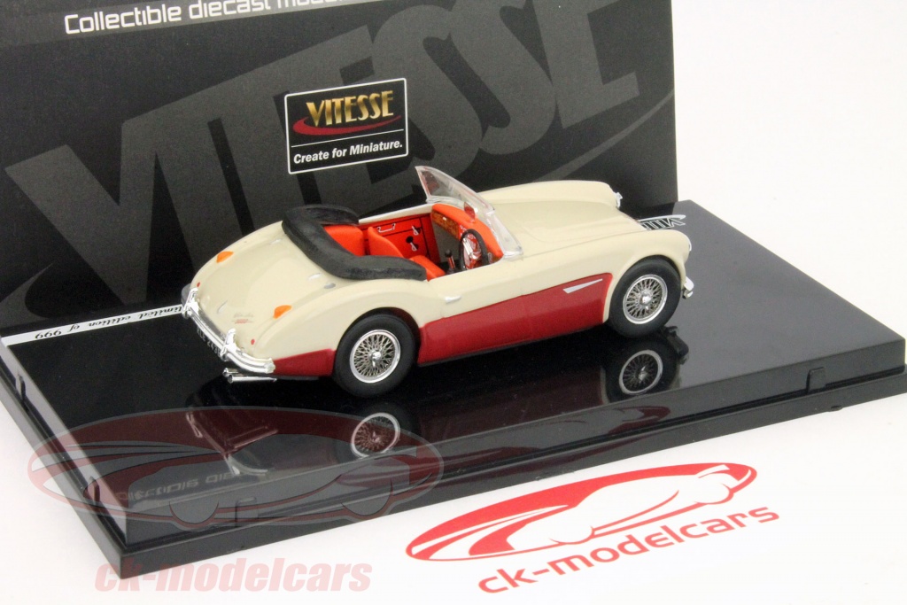 Miniature Vitesse 1/43 N°173 – Austin Healey 3000 – Marron Et Blanc – Diecast