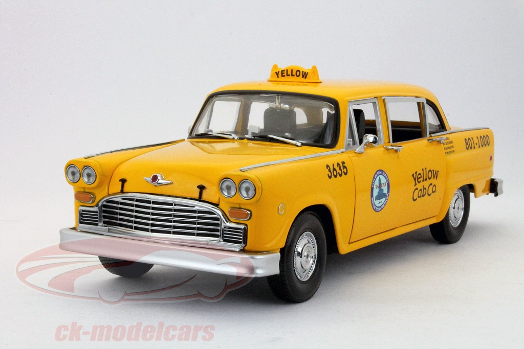 Sun Star Models 1:18 Los Angeles Checker Cab A11 Baujahr 1981 Taxi 2503 ...
