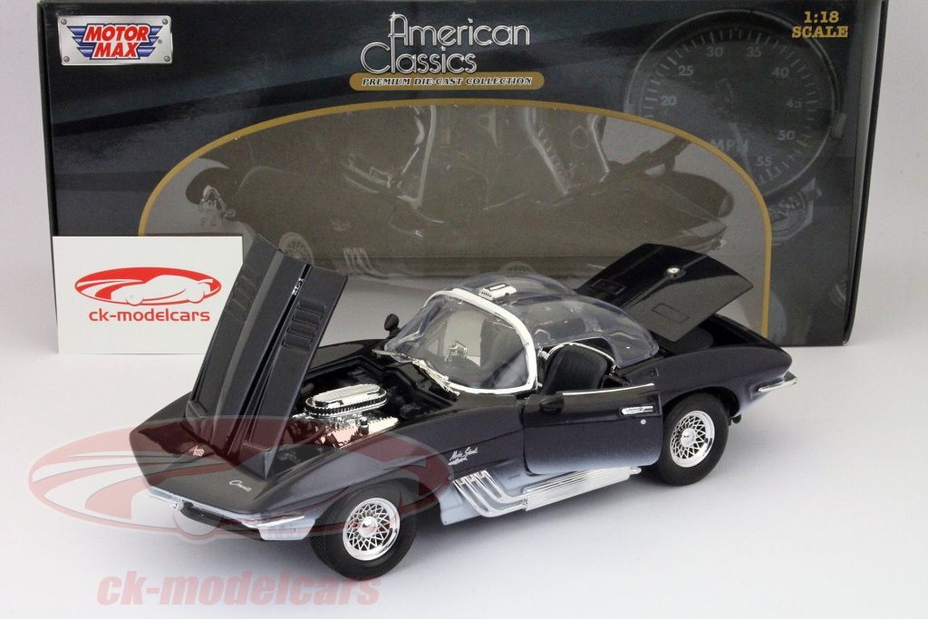 Motor Max 1/18 1961 Chevrolet Corvette Mako Shark - Diecast 73102 - Occasion