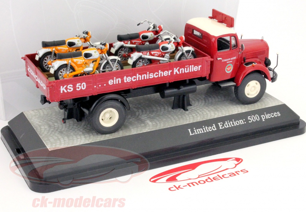 Premium Classixxs 1:43 Mercedes-Benz L3000 Chariot plate-forme vert 12651 modèle voiture 12651