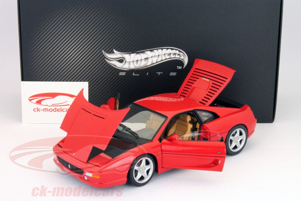 Ferrari F355 Berlinetta 1995 Rouge - Elite Hotwheels X5479 1/18 - Neuve En Boîte