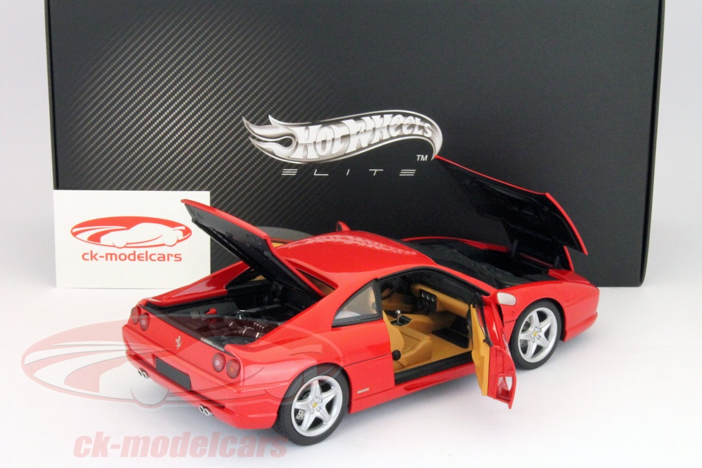 Ferrari F355 Berlinetta 1995 Rouge - Elite Hotwheels X5479 1/18 - Neuve En Boîte