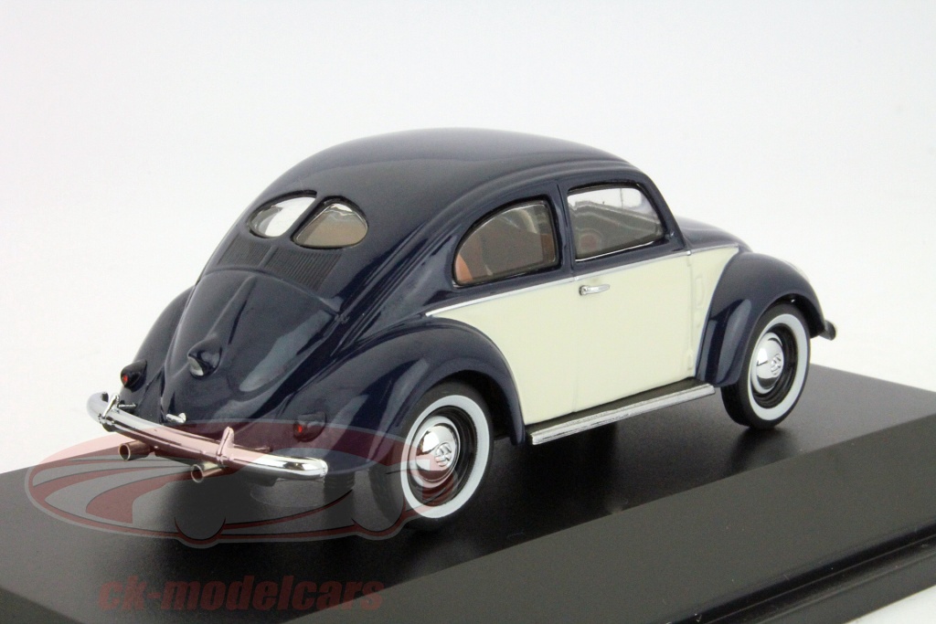 Schuco 1:43 フォルクスワーゲンVWビートル青 - 白モデル 分 450389000 