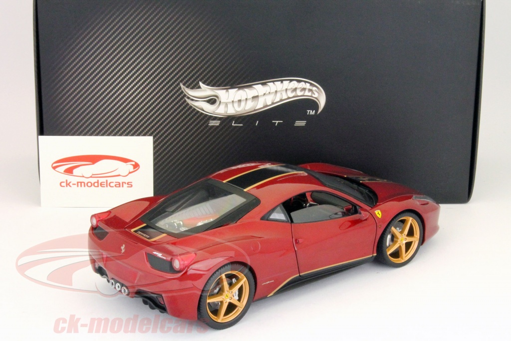 Ferrari 458 Italia 1/18 HOTWHEELS ELITE