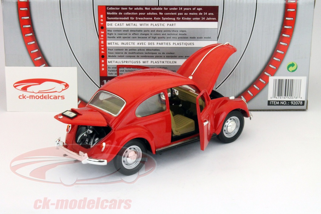Voiture miniature VOLKSWAGEN COCCINELLE CAMPING JAUNE 1967 - Collection
