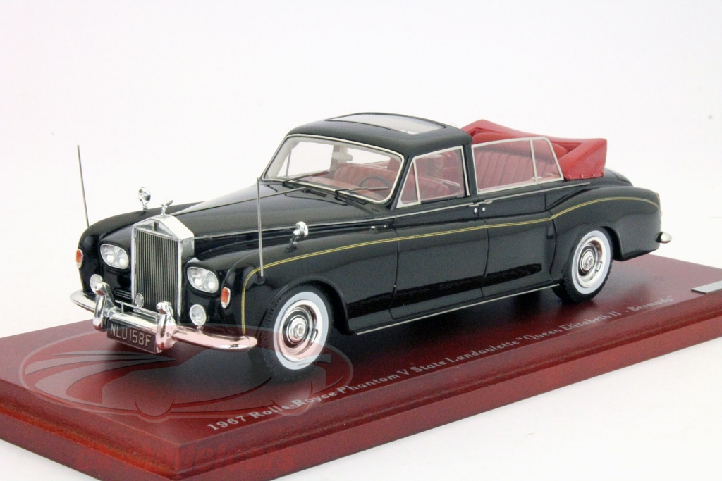 Matrix MX41705-161 Rolls Royce Phantom VI Landaulette 1973 maroon 1/43