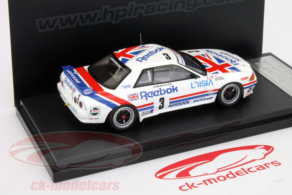 HPI 1:43 Nissan Skyline GT-R #3 JTC Tukuba 1991 8608 Modellauto 8608 ...