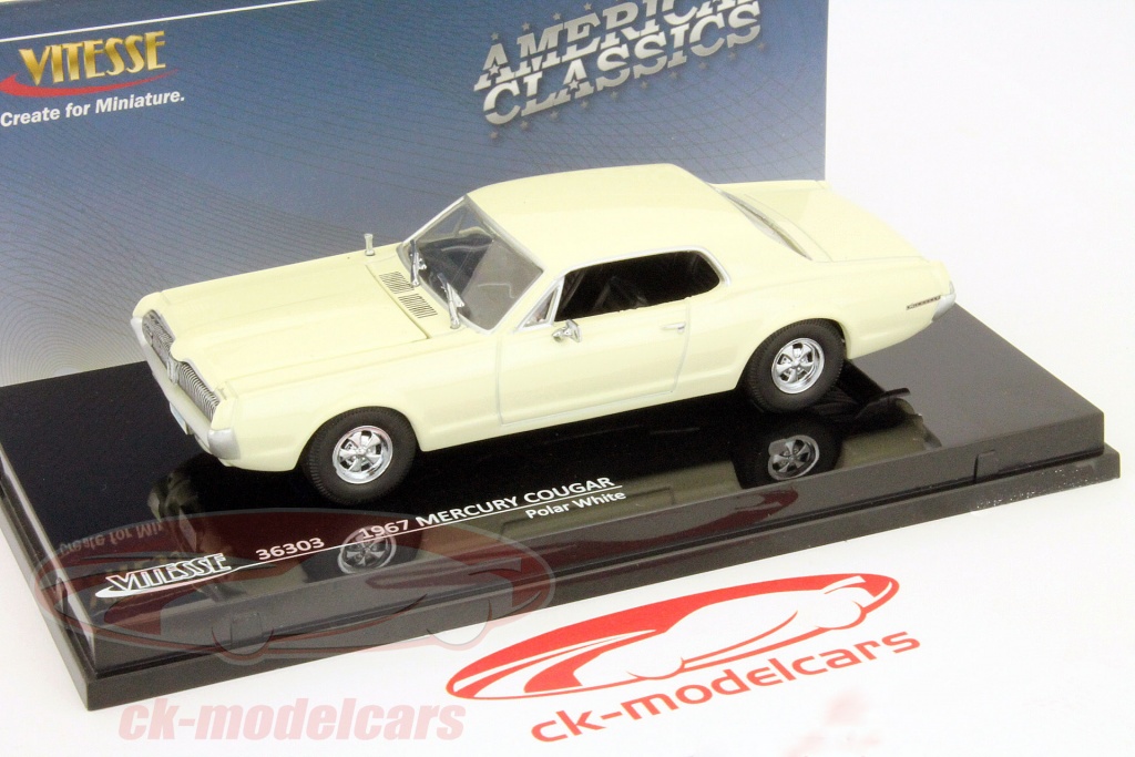 Mercury Cougar 1967 – Vitesse 1/43 – American Classics – Blanche – Neuve
