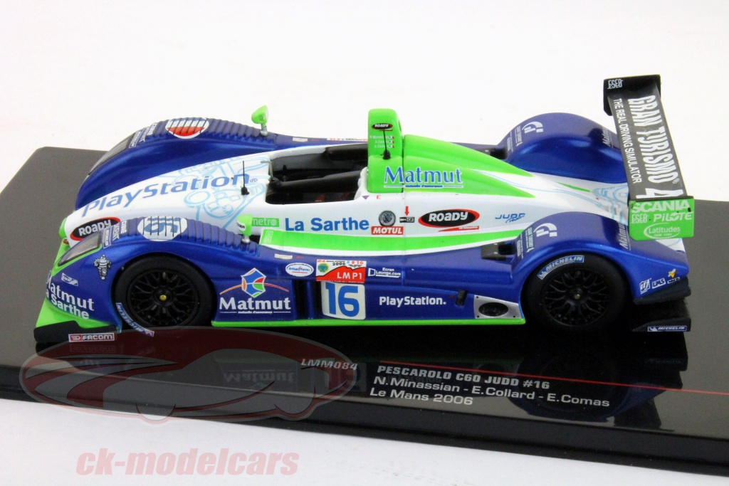 Miniature Spark 1/43 Pescarolo C60-Judd N°16 – Le Mans 2006 (Collard/Comas/Minassian)