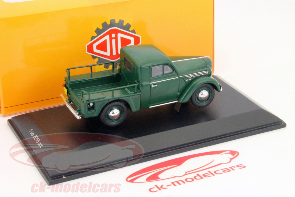 DIP 1:43 Moskvich 400 Pick-up year of 1951 dunklgrün Models 140105 ...