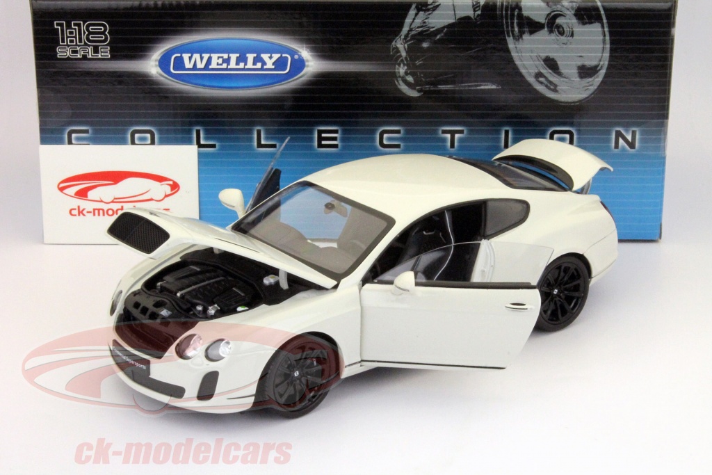 Bentley Continental Supersports Modello Auto Pressofuso Nero 1/18 Di - Foto 12