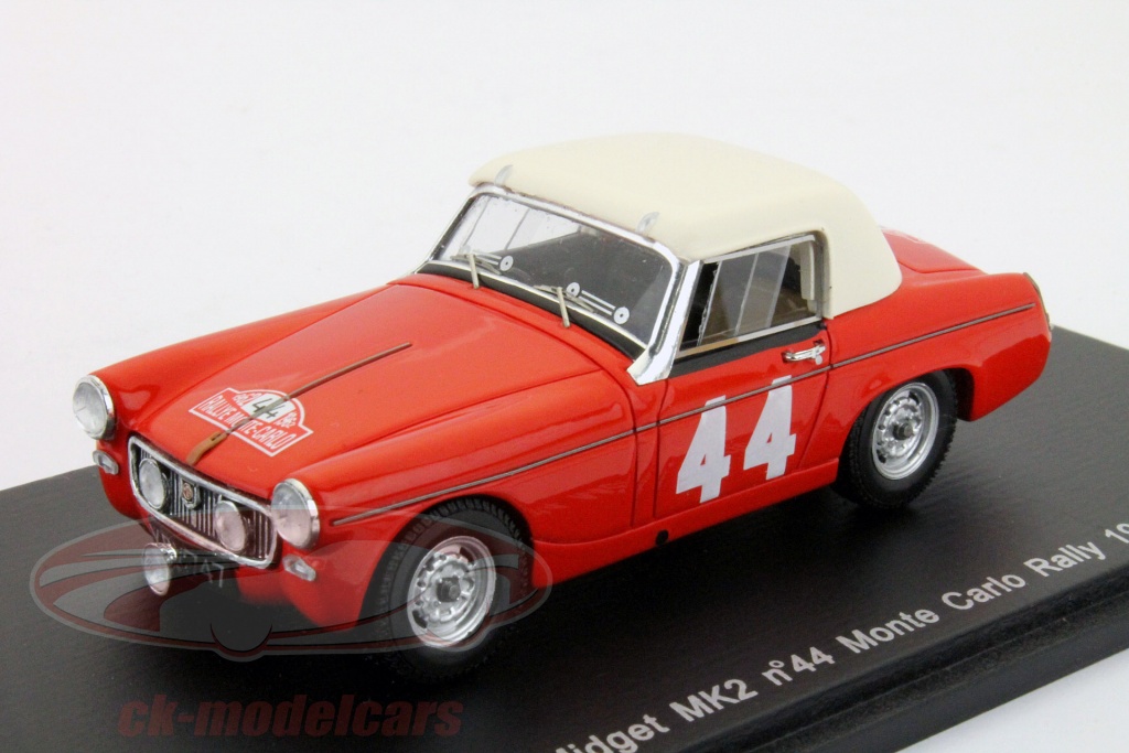 Spark 1:43 MG Midget MK2 #44 Rally Monte Carlo 1962 Riley, Huges S0450 ...