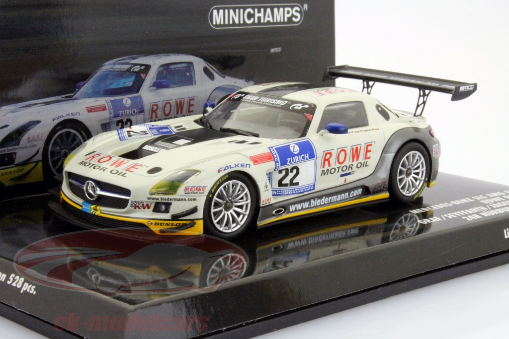 Rowe Racing Sls Amg Minichamps 1:43 Mercedes-Benz SLS AMG GT3 #22 Rowe Racing 24h ...