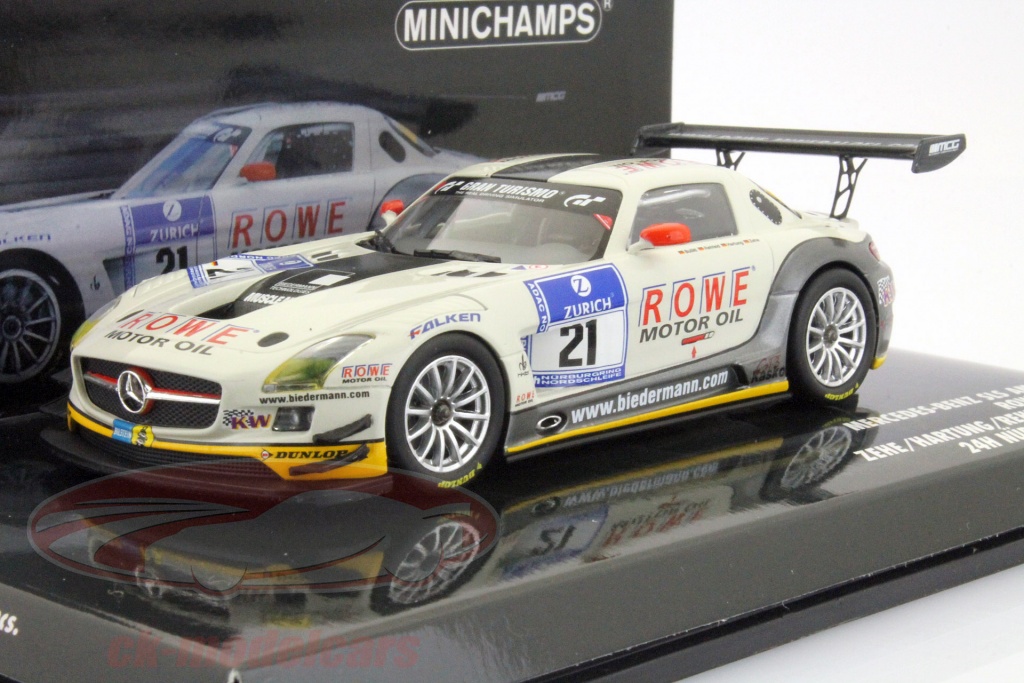 Rowe Racing Sls Amg Minichamps 1:43 Mercedes-Benz SLS AMG GT3 #21 Rowe Racing 24 ...