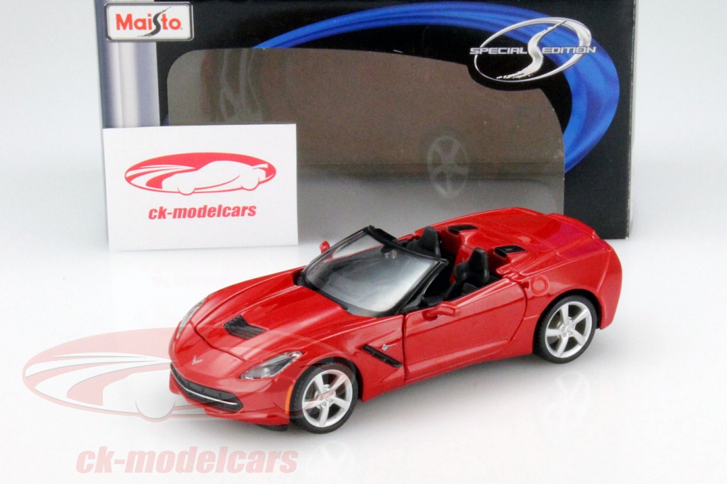 Modèle Réduit 1/24 Chevrolet Corvette Stingray 1963 Rouge Hachette - Neuf En Boîte Blister