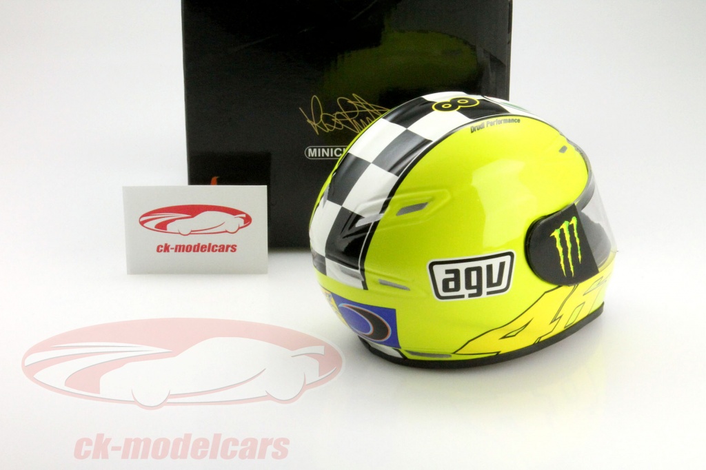 Casco Minichamps 1/2 Valentino Rossi AGV - Moto GP Philip Island 2004 - Foto 6