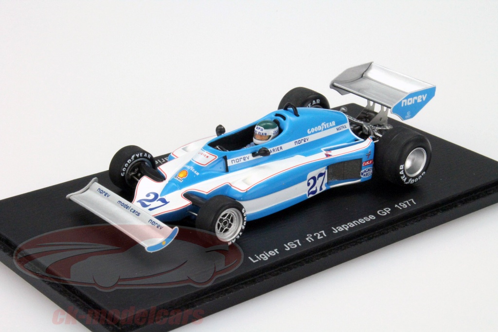 Js7 Jrl Spark 1:43 J.-P. Jarier Ligier JS7 #27 Japanese GP Formula 1 1977 S1723 ...